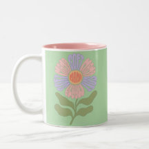 Tipografia Floral Groovy "Mama Macia" em Pastel Re