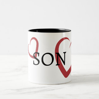 Caneca De Café Em Dois Tons Tipografia SON