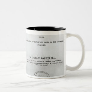 Caneca De Café Em Dois Tons Titlepage a 'na origem das espécies