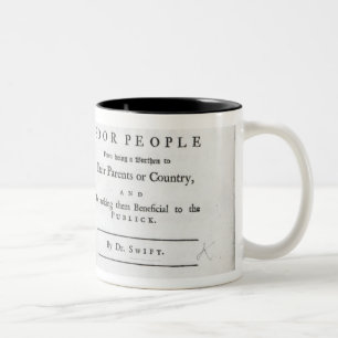 Caneca De Café Em Dois Tons Titlepage 'a um Proposal modesto