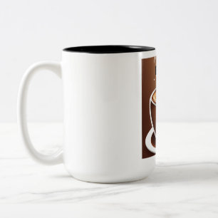 Caneca De Café Em Dois Tons Título: "Brewn Impressions: Elevate Your Sip with