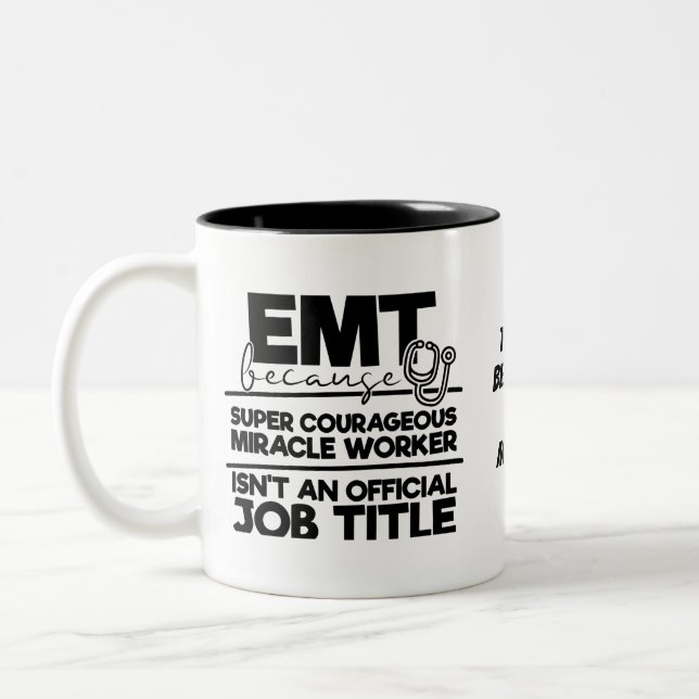 Caneca De Café Em Dois Tons Título do Trabalho EMT (Esquerda)