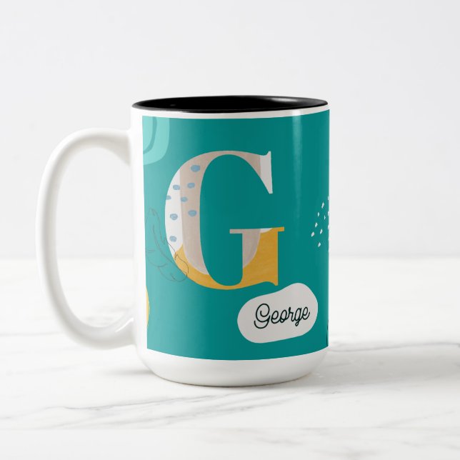 Caneca De Café Em Dois Tons Título: George, Faça As Coisas Acontecerem (Esquerda)