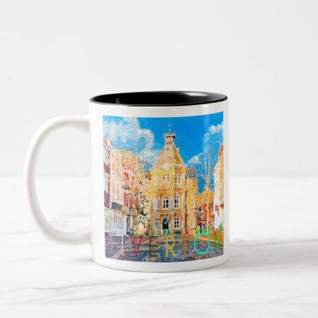 Caneca De Café Em Dois Tons Tiverton (Esquerda)