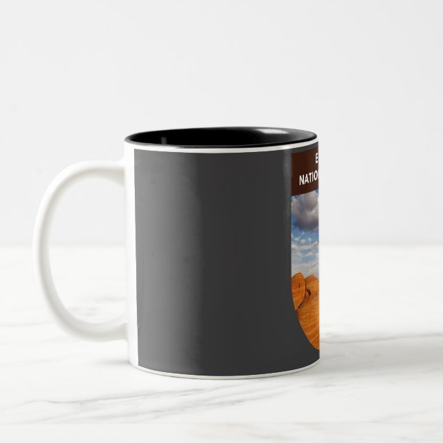 Caneca De Café Em Dois Tons Toadstools Grand Staircase-Escalante National Monu (Esquerda)