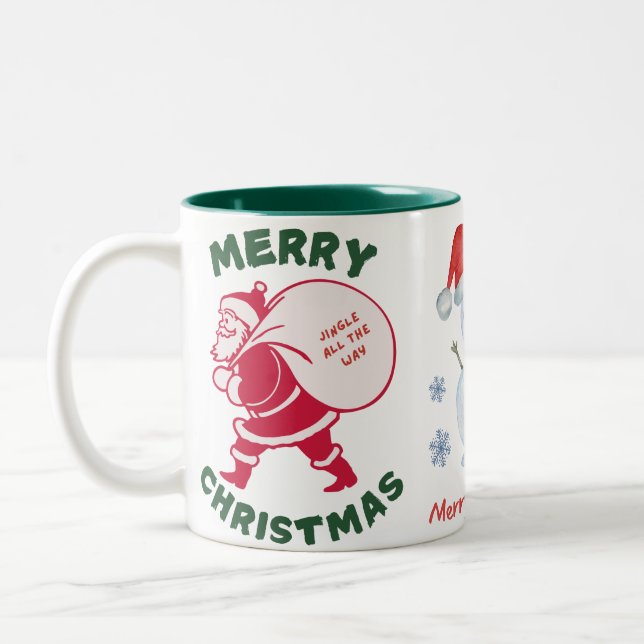 Caneca De Café Em Dois Tons Tocar Os Sinos O Caminho Todo (Esquerda)