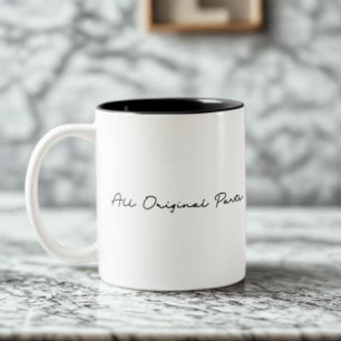 Caneca De Café Em Dois Tons Todas as Cotas de Peças Originais