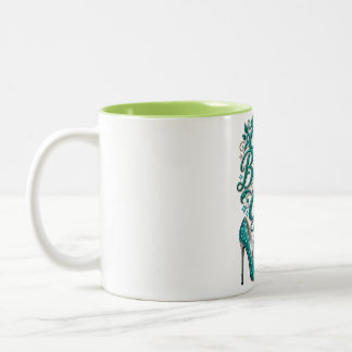 Caneca De Café Em Dois Tons Todo aniversário é outro presente vindo de cima