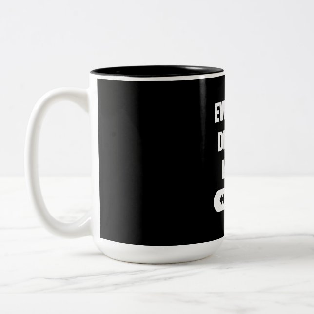 Caneca De Café Em Dois Tons Todos merecem música (Esquerda)