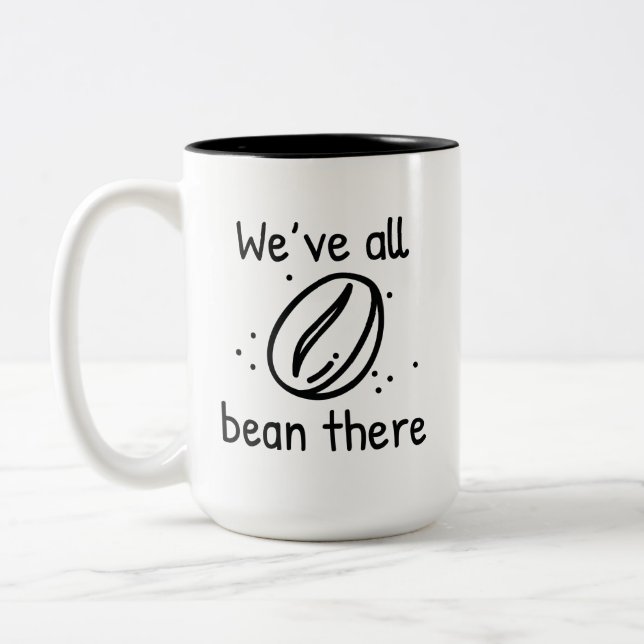 Caneca De Café Em Dois Tons Todos nós estivemos lá (Esquerda)