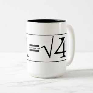 Caneca De Café Em Dois Tons Todos os gênios da matemática sabem