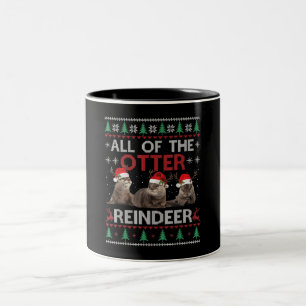 Caneca De Café Em Dois Tons Todos Os Suéteres Feios De Natal De Reindeer