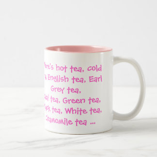 Caneca De Café Em Dois Tons Todos os tipos do chá