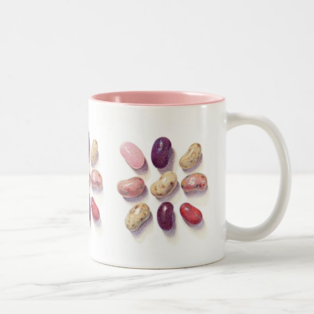 Caneca De Café Em Dois Tons TOE TOE JELLY DO TAC BEANS Rosa MIGO (Direita)