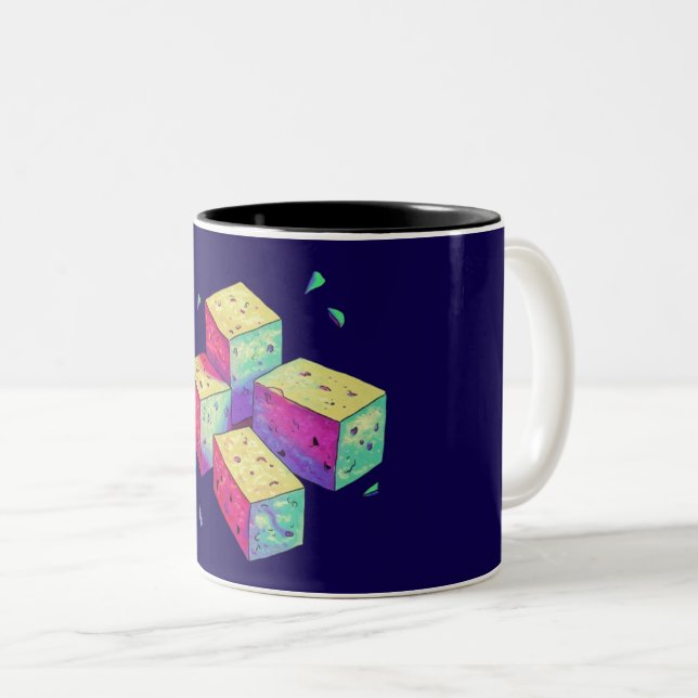 Caneca De Café Em Dois Tons Tofu-tástico (Frente Esquerda)