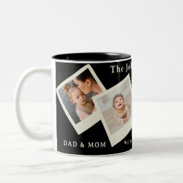 Caneca De Café Em Dois Tons Together Is Everything – Family Photo Collage Mug
