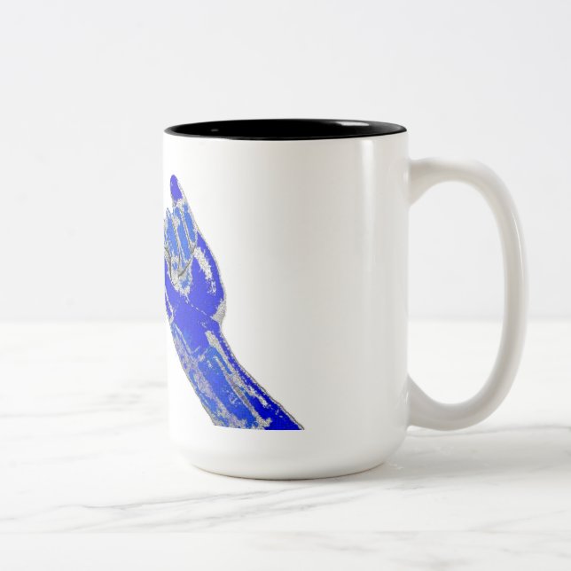 Caneca De Café Em Dois Tons together we  will overcome (Direita)