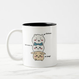 Caneca De Café Em Dois Tons Toilet Time Chikawa Meme, toilet time chikawa meme
