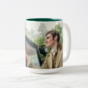 Caneca De Café Em Dois Tons Tom ajudando Mary a sair de uma carruagem