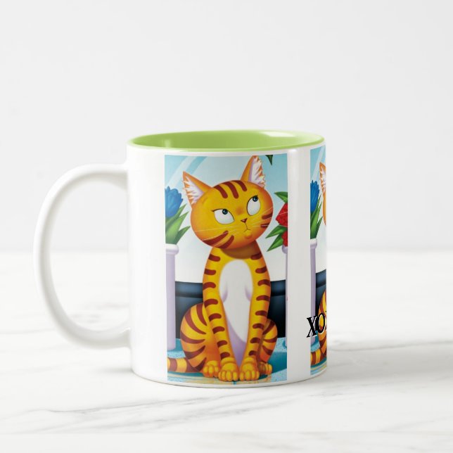 Caneca De Café Em Dois Tons Toma café com o Pro!  (Esquerda)