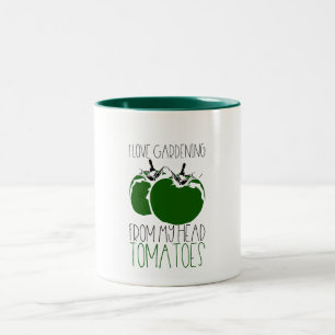 Caneca De Café Em Dois Tons Tomates de Jardim