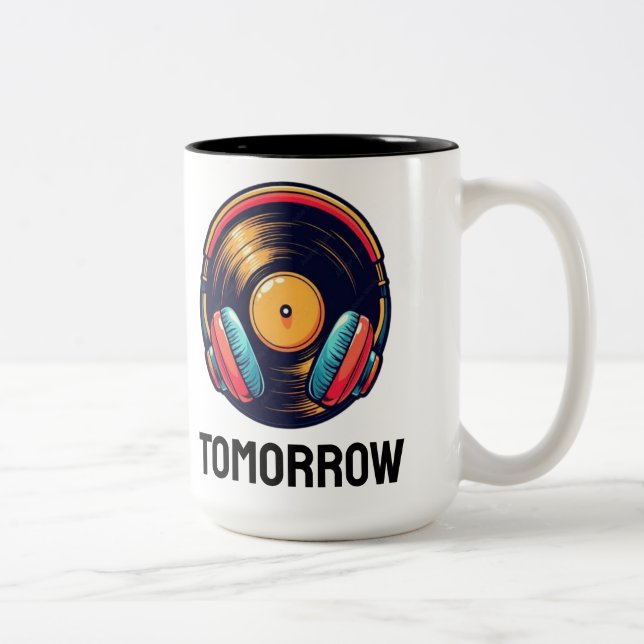 Caneca De Café Em Dois Tons tomorrow (Direita)