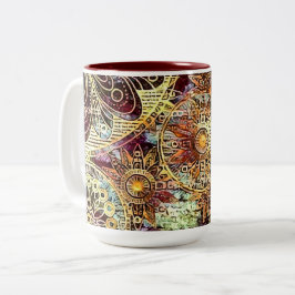 Caneca De Café Em Dois Tons Tons da Terra 15 oz Mug de dois tons