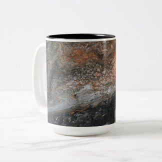 Caneca De Café Em Dois Tons Tons e Redemoinhos Dinâmicos da Terra