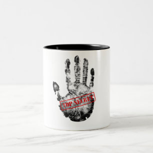Caneca De Café Em Dois Tons Top Secret Mug.