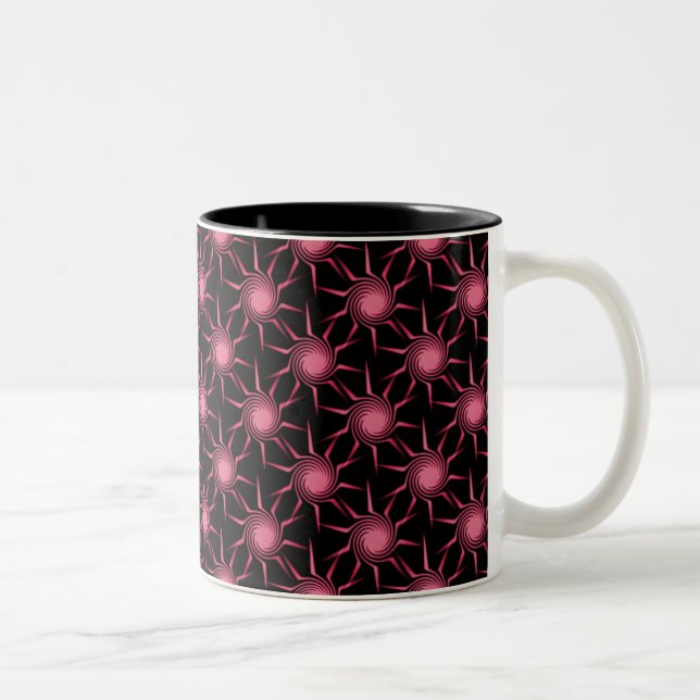 Caneca De Café Em Dois Tons Toque de caneca, cor-de-rosa brilhante (Direita)