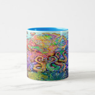 Caneca De Café Em Dois Tons Tóquio De Café De Dois Tons
