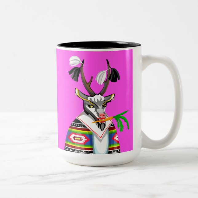 Caneca De Café Em Dois Tons Torba cu capra olteneasca (Direita)