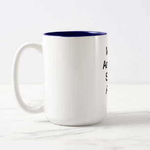 Caneca De Café Em Dois Tons Torne a América inteligente novamente