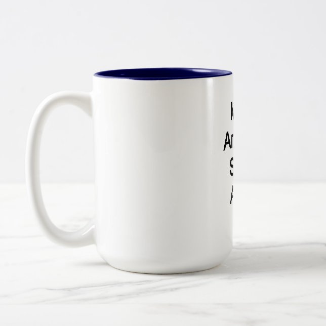 Caneca De Café Em Dois Tons Torne a América inteligente novamente (Esquerda)