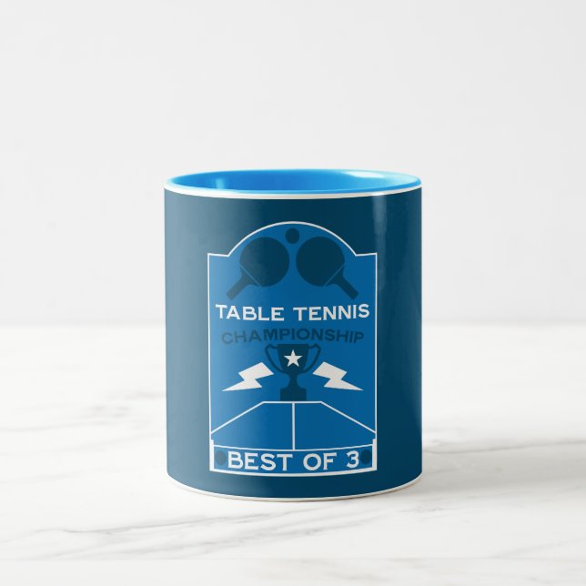 Caneca De Café Em Dois Tons Torneio de Tênis de mesa de  (Centro)