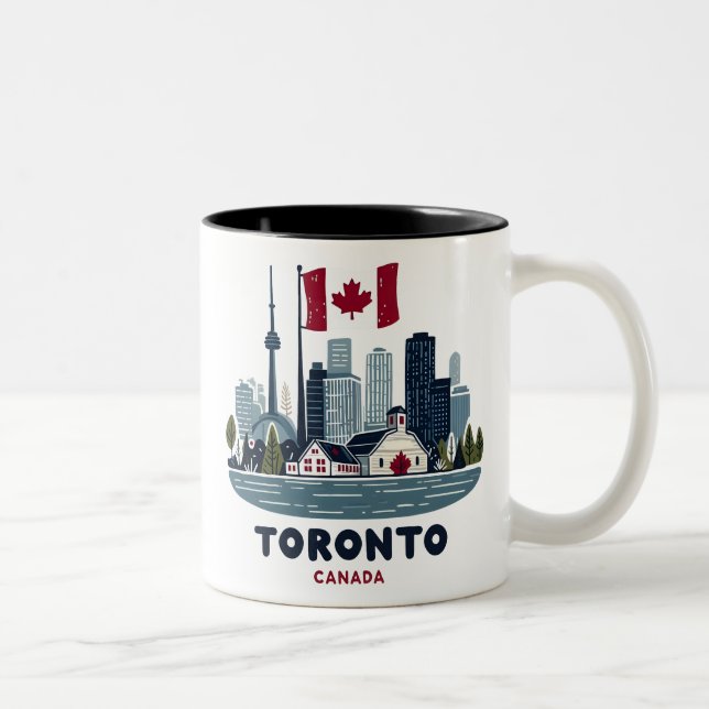 Caneca De Café Em Dois Tons Toronto (Direita)
