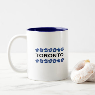 Caneca De Café Em Dois Tons Toronto Aloha Bandas Cor Azul-Claro