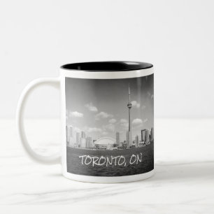 Caneca De Café Em Dois Tons Toronto Greyscale Cityscape