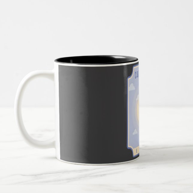 Caneca De Café Em Dois Tons Torre Cairo � Egito (Esquerda)