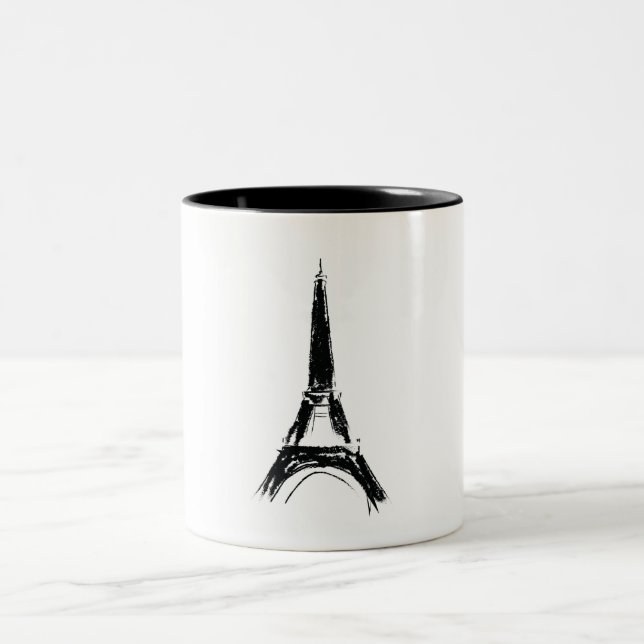Caneca De Café Em Dois Tons Torre Eiffel (Centro)