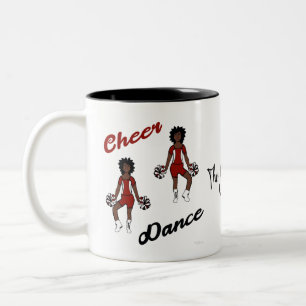 Caneca De Café Em Dois Tons Torre Preto Cheio Vermelho