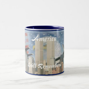 Caneca De Café Em Dois Tons Torres Gêmeas 9/11 Memória