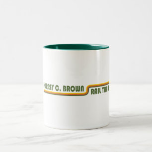 Caneca De Café Em Dois Tons Torrey C. Brown Rail Trail Maryland