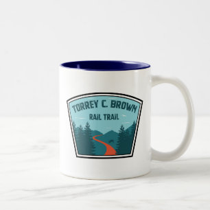 Caneca De Café Em Dois Tons Torrey C. Brown Rail Trail Maryland
