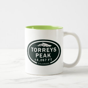 Caneca De Café Em Dois Tons Torreys Peak 14er Denver Colorado Rocky Mountain