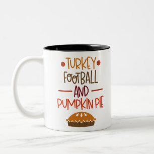 Caneca De Café Em Dois Tons Torta de abóbora e de futebol na Turquia