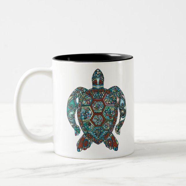 CANECA DE CAFÉ EM DOIS TONS TORTOISE (Esquerda)