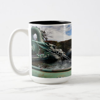 Caneca De Café Em Dois Tons Toshogu Shrine Nikko Japan Dragon Fountain Mug