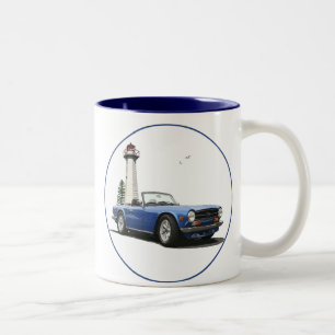 Caneca De Café Em Dois Tons TR6 azul
