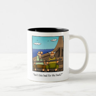 Caneca De Café Em Dois Tons Trabalho Engraçado Humor Mug